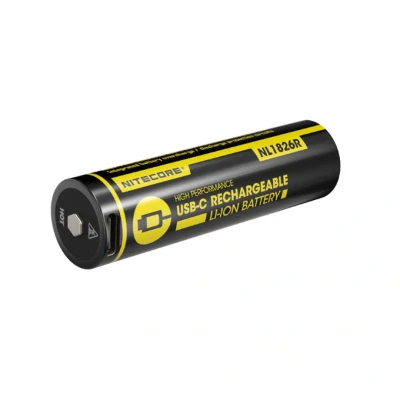Afbeelding van Nitecore NL1826R Oplaadbare 18650 Li Ion batterij 2600 mAh met USB C Poort