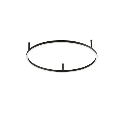 Afbeelding van Ideal Lux plafondlamp Oracle Slim zwart 3.000K 70 cm