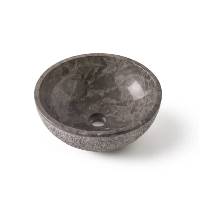 Afbeelding van Marmeren Waskom Acores Grijs 40x40x15 cm