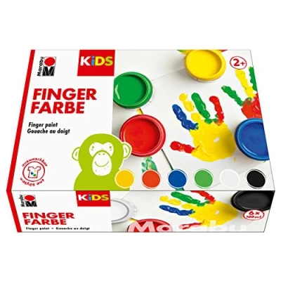 Afbeelding van Marabu Kids Vingerverf 6 kleuren x 100 ml