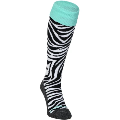 Afbeelding van Brabo Socks BC8300C Zebra Sportsokken Junior Maat 31 35