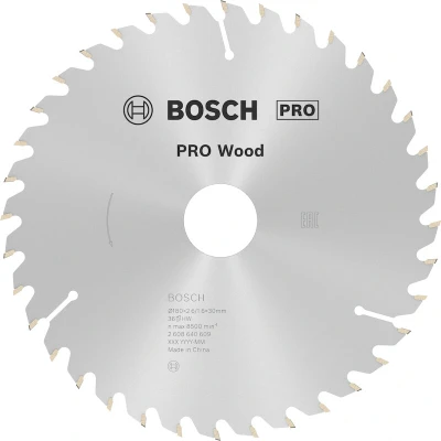 Image de BOSCH 2608640609 Lame de scie circulaire Optiline Wood, 180 x 30/20 2.6 mm, 36T