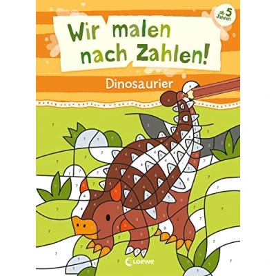 Afbeelding van Wir malen nach Zahlen! Dinosaurier