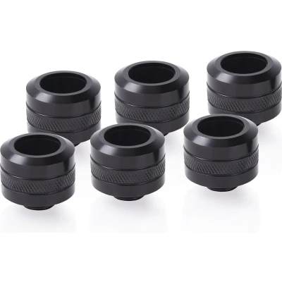 Afbeelding van Alphacool Eiszapf. PRO 16mm 6erPack bk HardTube Fitting G1/4 1017628