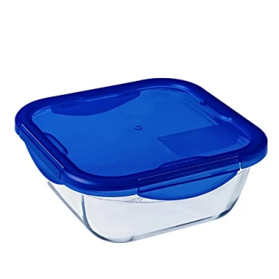 Image de Boîte carrée en Verre avec couvercle Cook &amp; Go 16 cm Pyrex Transparent