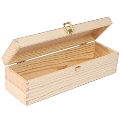 Image de Creative Deco Boîte Caisse à Vin en Bois Cadeau Mariage Coffret 36 x 11 9,8 cm