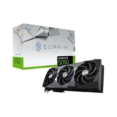 Afbeelding van MSI NVIDIA GeForce RTX 5090 32G SUPRIM SOC Videokaart 32GB GDDR7 PCIe 5.0 1x HDMI 2.1b 3x DisplayPort 2.1a