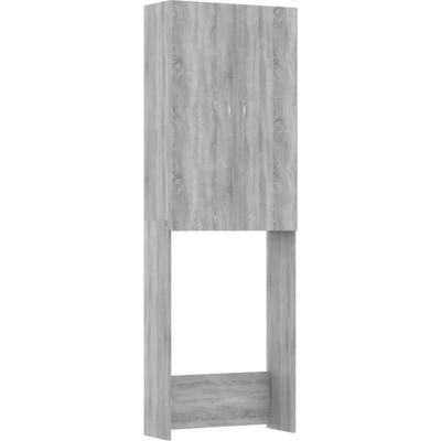 Afbeelding van Wasmachinekast 64x25,5x190 cm grijs sonoma eikenkleurig