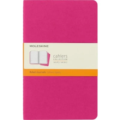 Afbeelding van Moleskine Cahier Journals Large Gelinieerd Roze set van 3
