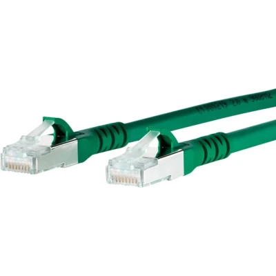Afbeelding van Metz Connect 1308451055 E RJ45 Netwerkkabel, patchkabel CAT 6A S/FTP 1.00 m Groen Snagless 1 stuk(s)