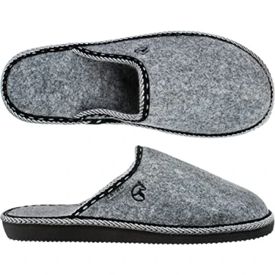 Afbeelding van ESTRO Pantoffels Heren Vilten Winter Warm Herenpantoffels F14, grijs., 42 EU