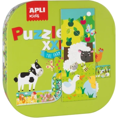 Afbeelding van APLI Kids Boerderij XXL puzzel 12 delig 188mm (158x53cm)