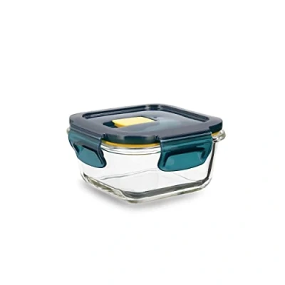 Afbeelding van Hermetische Lunchtrommel Quid Astral 320 ml 11,6 x 6,3 cm Blauw Glas