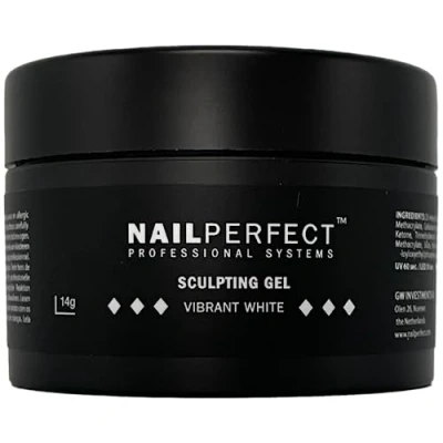 Afbeelding van NailPerfect LED/UV Sculpting Gel Vibrant White 14gr