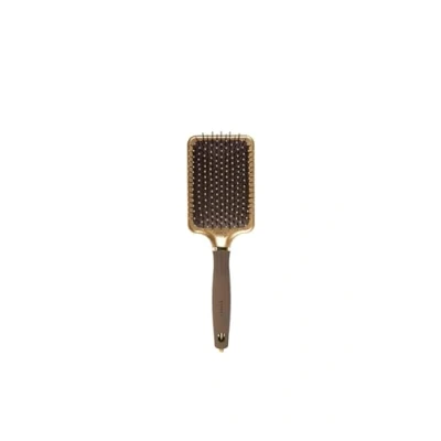 Afbeelding van Olivia Garden Care Rectangular Nylon Gold &amp; Brown Haarborstel L