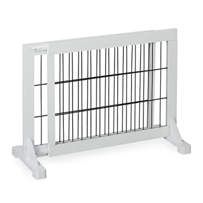 Image de Relaxdays 10039179 Grille de protection extensible pour escaliers et portes Blanc 56 x 70 115 cm