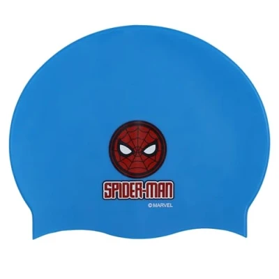 Afbeelding van Spider Man Zwemcap MARVEL Silicone voor kinderen 3+, Rekbaar, Universele maat zwembad