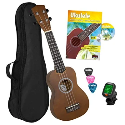 Image de Cascha HH 3956 GB pack débutant ukulélé soprano (en anglais)