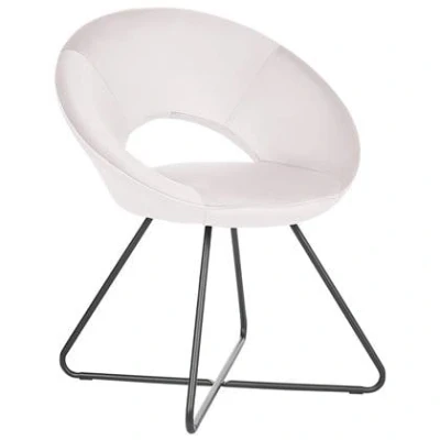 Afbeelding van Beliani RACHEL Fauteuil Beige Fluweel
