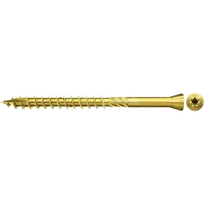 Afbeelding van Fischer 660105 Vloerschroeven 3.5 mm 55 Binnen T, Interne vertanding, TX, Torx, T profiel Staal Galvanisch verzinkt geel gechromateerd 200 stuk(s)