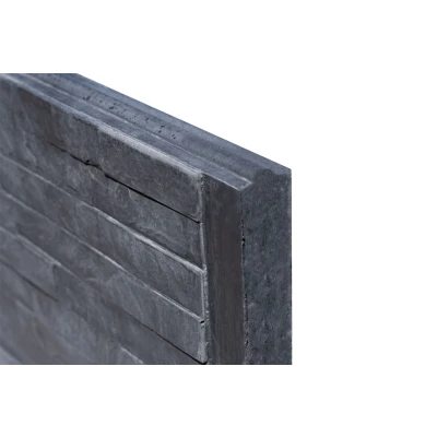 Afbeelding van Motiefplaat leisteen antraciet 26 x 3.5 184 cm