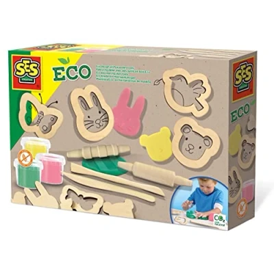 Image de Pâte à modeler avec des outils en bois Eco