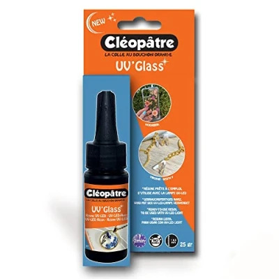Afbeelding van CLEOPATRE UV&#039;Glass uv led hars, klaar voor gebruik, sneldrogend, formaat 25 g
