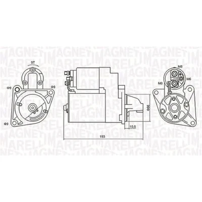 Afbeelding van Magneti Marelli Starter 063721053010