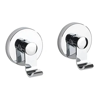 Afbeelding van Wenko Wanhdhaken Vacuüm 6 X 7 Cm Abs Zilver 2 Stuks
