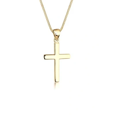 Afbeelding van Elli Dameshalsketting met kruishanger, klassiek, van 925 sterling zilver