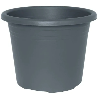 Afbeelding van Geli CYLINDRO Ronde bloempot van kunststof, diameter 35 cm, antraciet