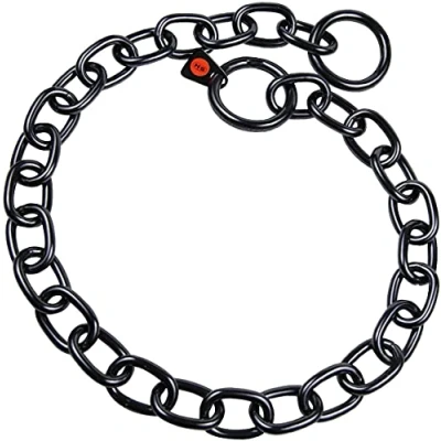 Afbeelding van Sprenger Halsketting Met Halflange Schakels Voor Hondenkettingen Zwart 69 cm