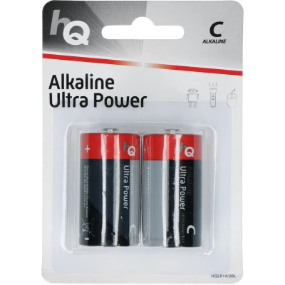 Afbeelding van C LR14 batterij Nedis 2 stuks (Alkaline, 1.5 V)