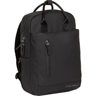Afbeelding van New Rebels Harper Miami Zwart 10L Rugzak Waterafstotend Laptop 13