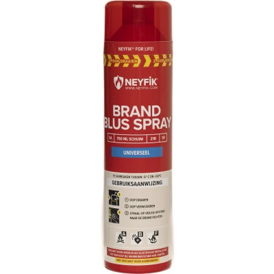 Afbeelding van Neyfik ABF Sprayblusser Universeel 750 ml Spuitduur: 30 sec Spuitbereik: 3,5 m 950 gram Temperatuurbereik: 5C 60C Brandblusser