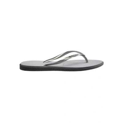 Afbeelding van Havaianas SLIM Point Teensandalen, Dames, Maat: 37 38, Steel grey Kunststof