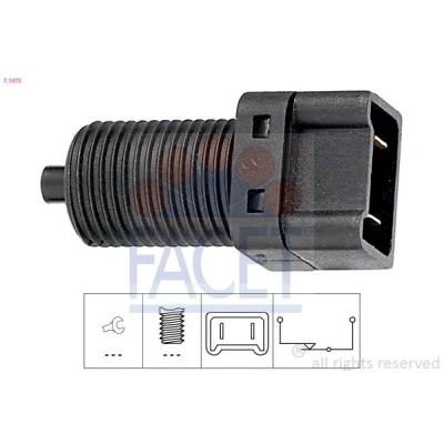 Afbeelding van FACET 7.1075 Remlichtschakelaar Mechanisch Made in Italy OE Equivalent RENAULT: LAGUNA 2 Grandtour,