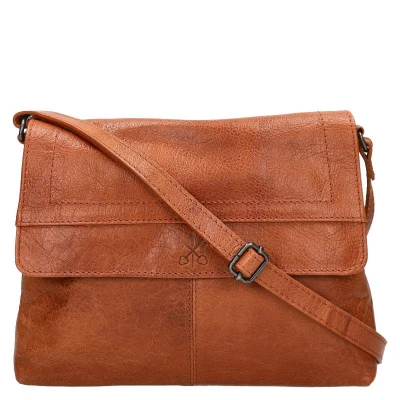 Afbeelding van Cross Keys Kleine Crossbodytas / Schoudertas Dames Leer Sobu Cognac