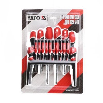 Afbeelding van YATO YT 25982 Schroevendraaierset 18 in kunststof houder