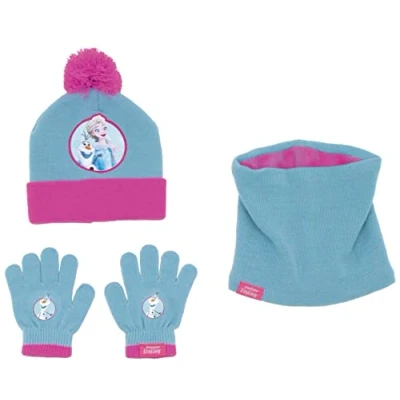 Afbeelding van Muts, Handschoenen en Nekwarmer Frozen Memories Blauw