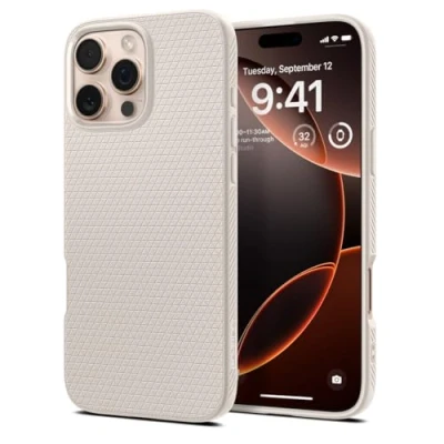 Afbeelding van Spigen Liquid Air beschermhoes voor iPhone 16 Pro, titanium natuur