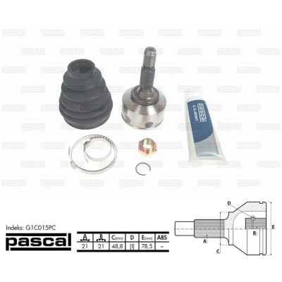 Afbeelding van PASCAL G1C015PC Homokineet Wielzijde