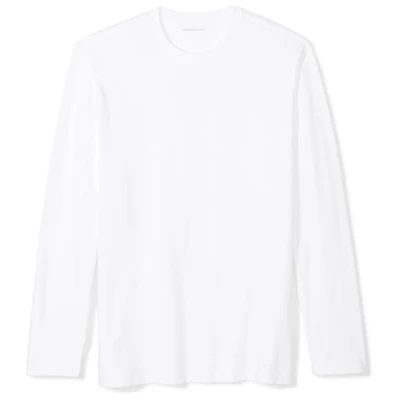 Image de Amazon Essentials T shirt à manches longues pour homme, coupe classique, blanc, taille S