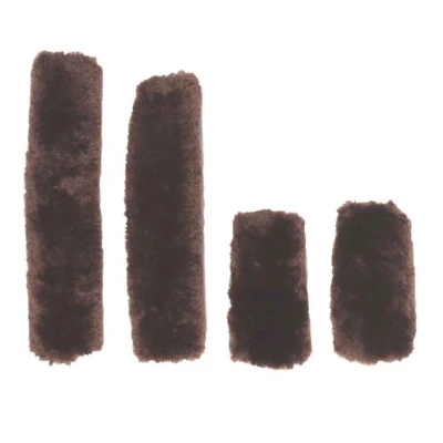 Afbeelding van Kentucky Halsterbontjes Sheepskin Bruin 4st