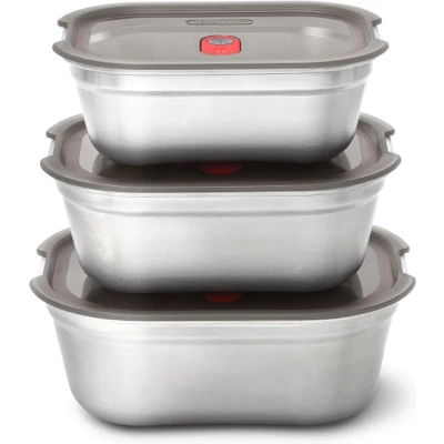 Afbeelding van Black+Blum RVS Vershoudbakjes Set Mix (S/M/L)