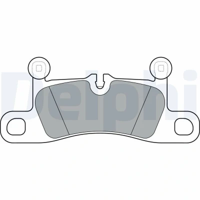 Afbeelding van DELPHI LP3298 Remblokkenset Geschikt voor slijtage waarschuwingscontact Met anti kreukplaat Zonder toebehoren PORSCHE: Cayenne, 911 Convertible