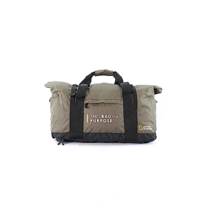 Afbeelding van National Geographic Opvouwbare Reistas / Weekendtas Sporttas 48 Liter Vegan Pathway Khaki