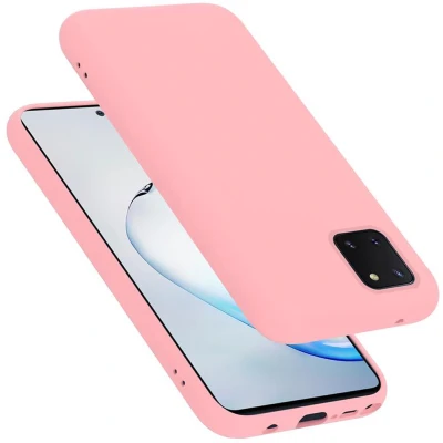 Afbeelding van Cadorabo Hoesje geschikt voor Samsung Galaxy A81 / NOTE 10 LITE M60s in LIQUID ROZE Beschermhoes gemaakt van flexibel TPU silicone Case Cover