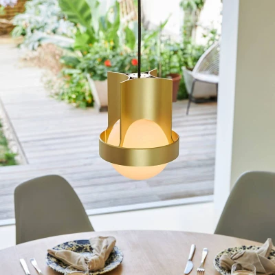 Afbeelding van Tala hanglamp Loop Large, aluminium, LED bol, goud