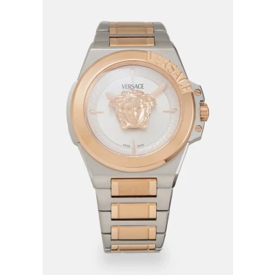 Afbeelding van Versace Watches HERA Horloge silvercoloured/goldcoloured, Dames, Maat: One Size, Silver coloured/gold coloured